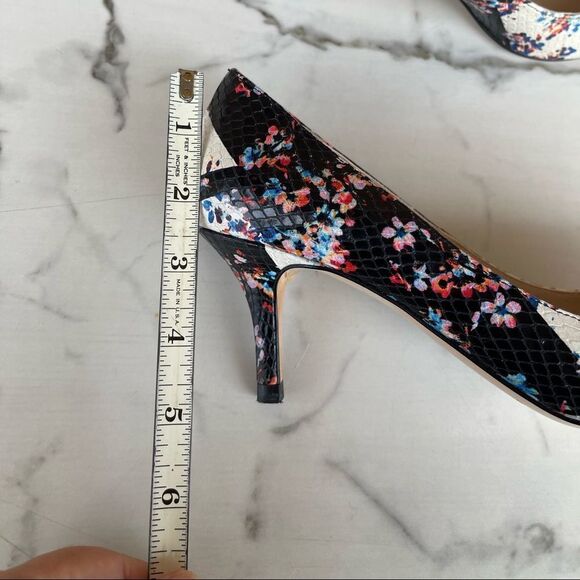 LK Bennett Floral Snake Heels size 39 - Picture 13 of 14